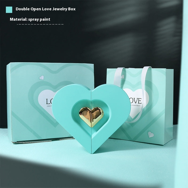 Love Jewelry Box Double Open Gift Box