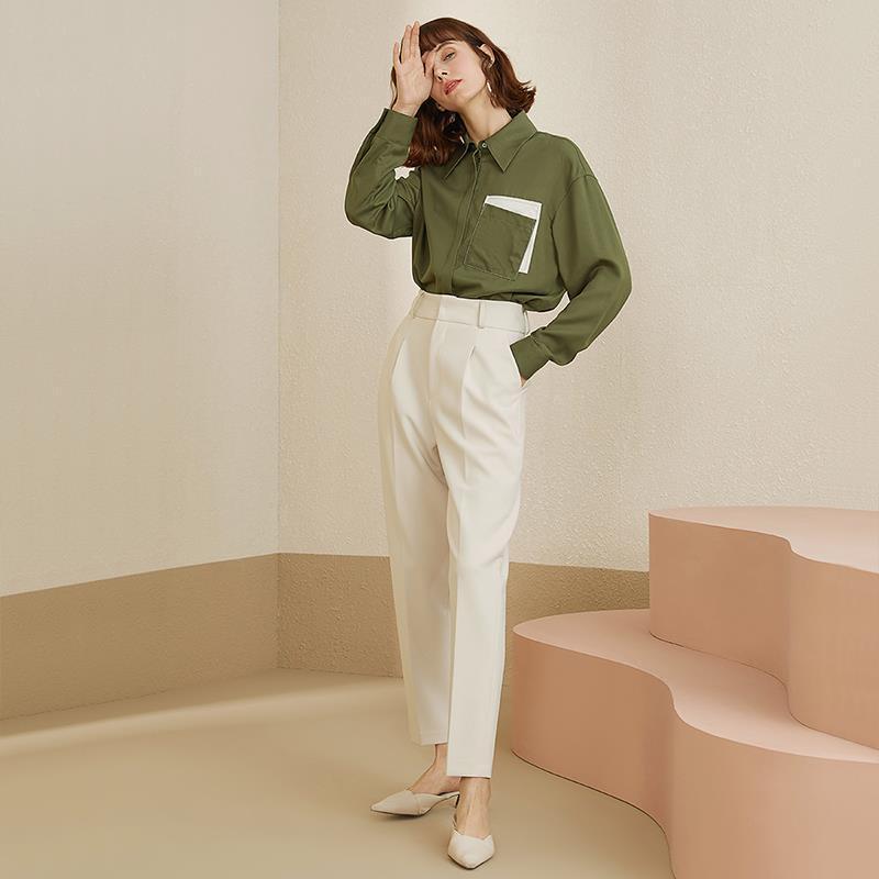 Straight Loose Drape Tapered Casual Pants