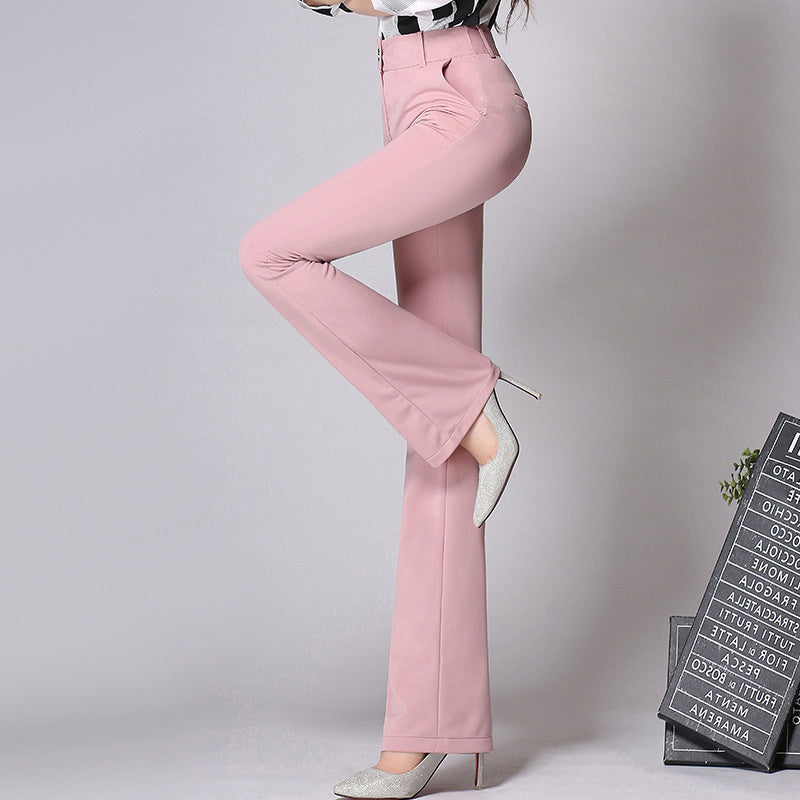 Straight Flared Trousers Are Tall And Thin OL Women's Trousers