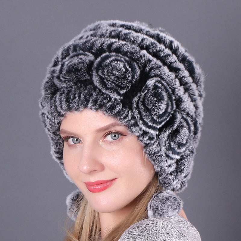 Warm And Thick Earmuffs Knitted Woolen Hats