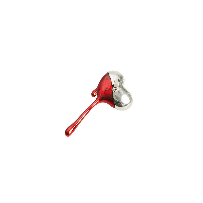 Small Melting Tears Love Blood Stud Earrings