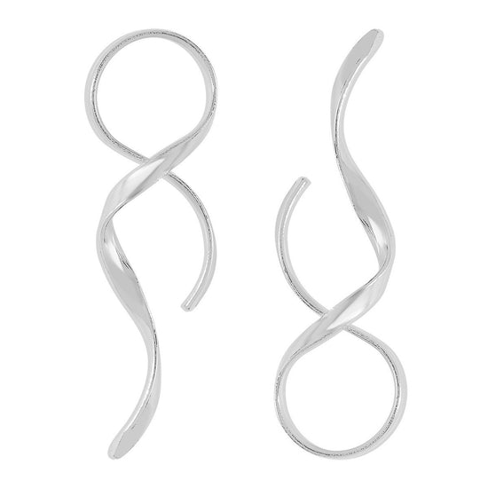 Line Simple Metal Earrings Asymmetric Fashion Earrings