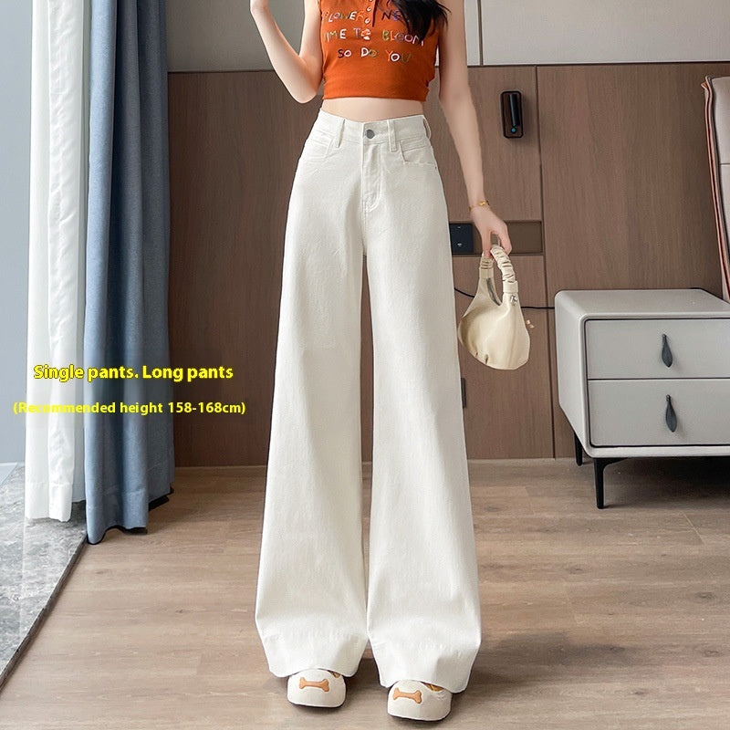 New High Waist Wide Leg Jeans Women Loose Casual