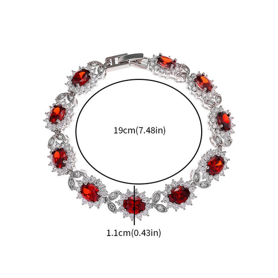 Personality Trend Women's Simple Inlaid Zircon Bracelet