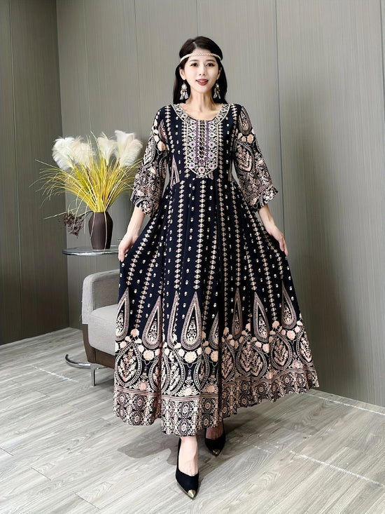 Women's Bohemian Embroidery Dress