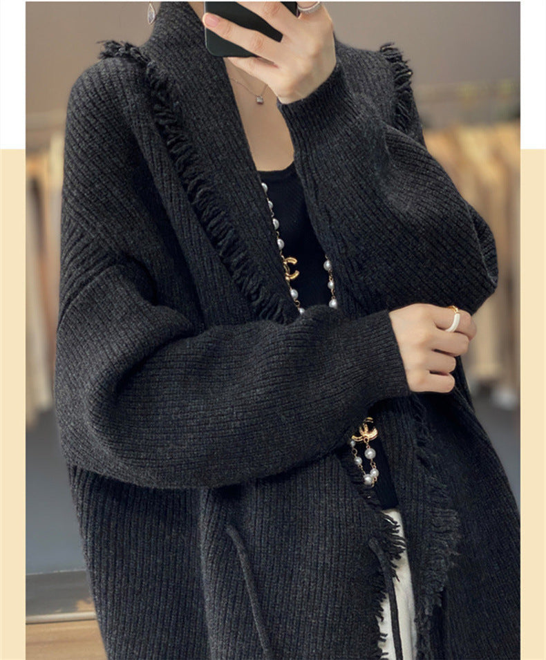 Soft Nuo Lace Knitted Cardigan For Women