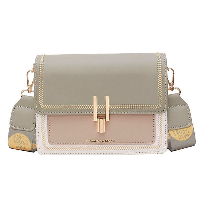 Niche Ins Internet Celebrity Women's Wide Strap Crossbody Bag