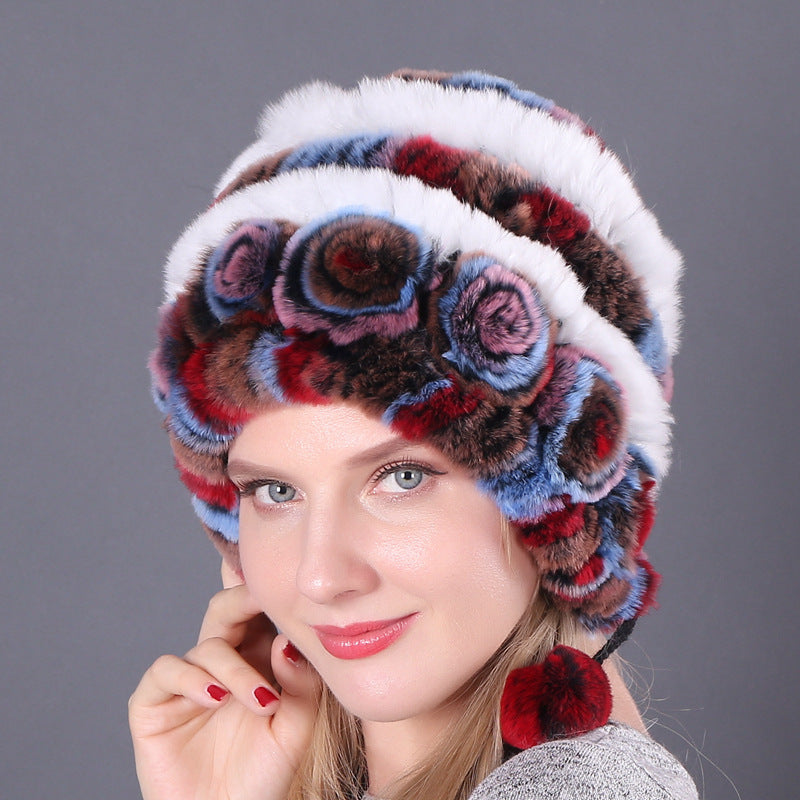 Warm And Thick Earmuffs Knitted Woolen Hats