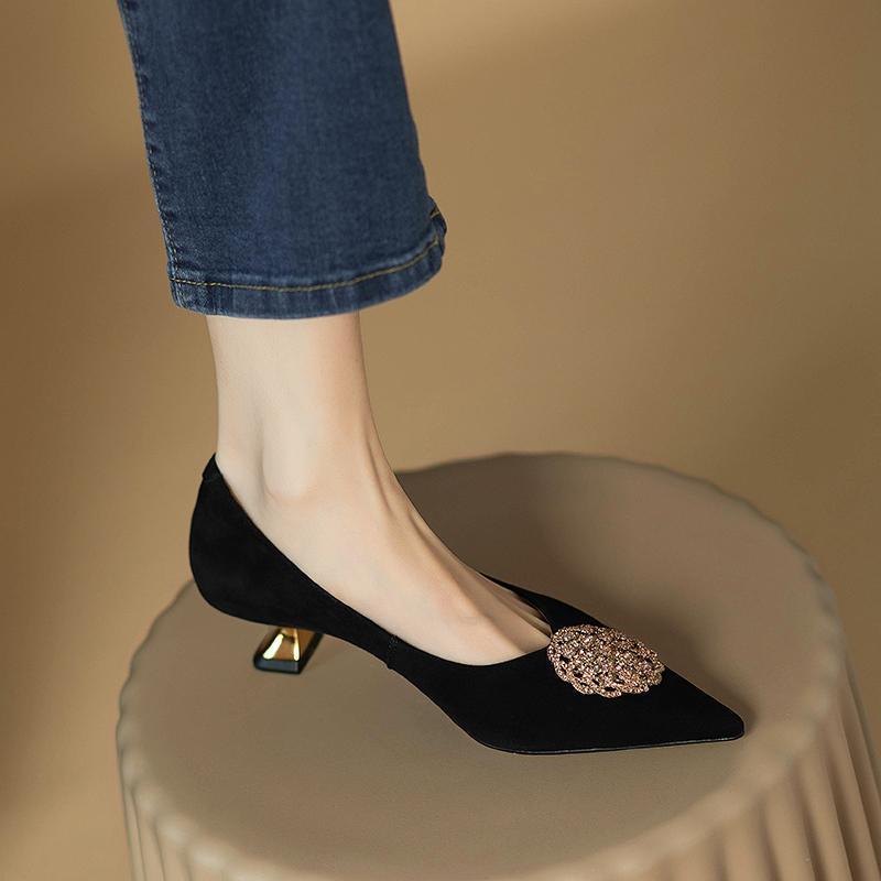 New French Style Women's Stiletto Pointed-toe Shoes