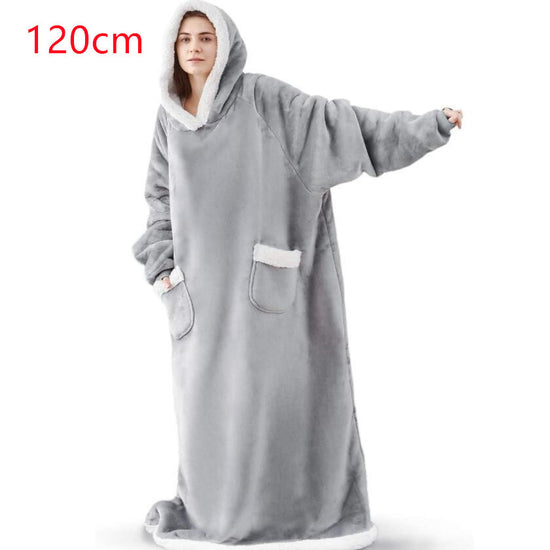 Winter TV Hoodie Blanket Winter Warm Home Clothes Women Men