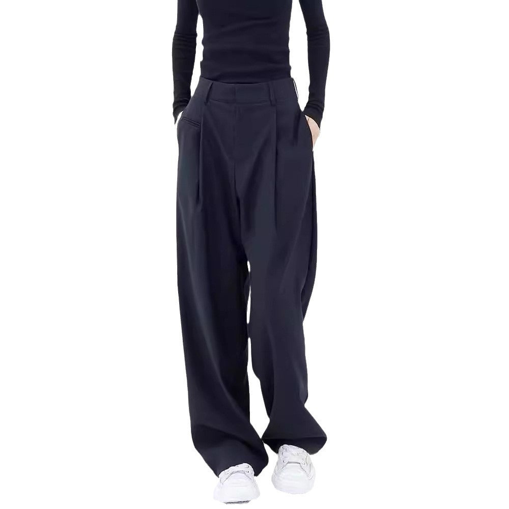 Design Drape Wide-leg Casual Pants Straight-leg Pants