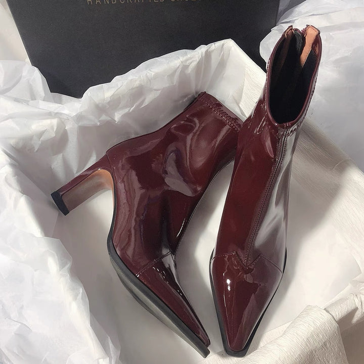 Women's Fashion Patchwork Retro Ankle Boots