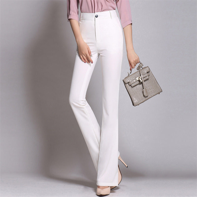 Straight Flared Trousers Are Tall And Thin OL Women's Trousers