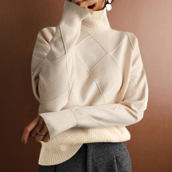 Loose High Collar Warm Sweater Women