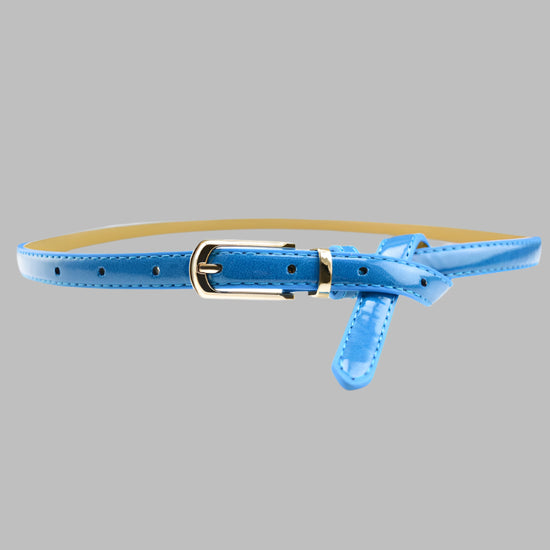 Belt Pin Buckle Ladies Patent Leather Pu