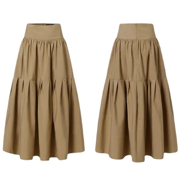 Women's Elastic Waist Fashion Pleated Loose Dress