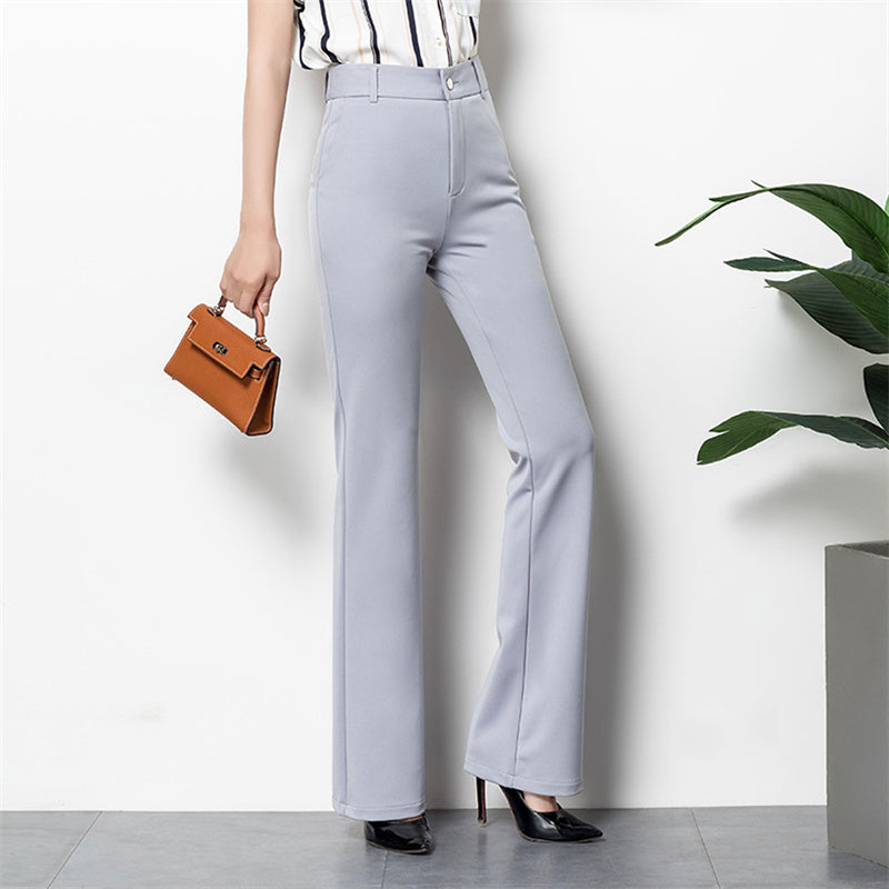 Straight Flared Trousers Are Tall And Thin OL Women's Trousers