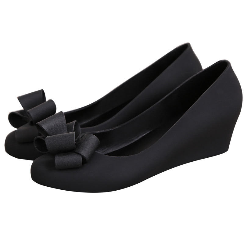 New Baotou Fashion Wedge Heel Jelly Sandals