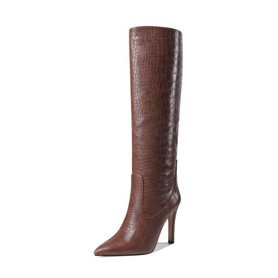 Women's Pointed Toe Stiletto Thigh Boots