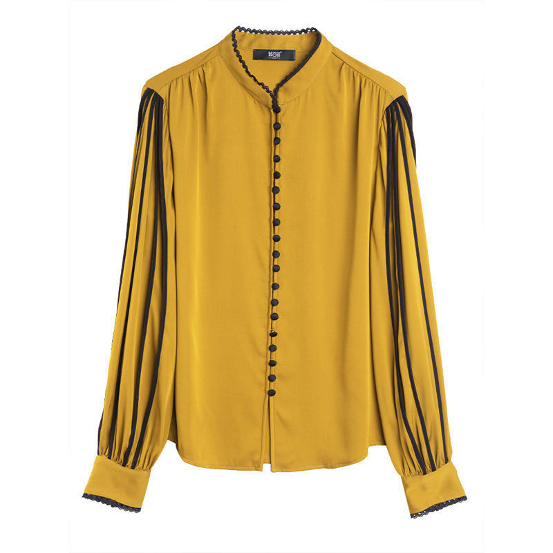 Women's Long Sleeve Solid Color Heavy Shirt