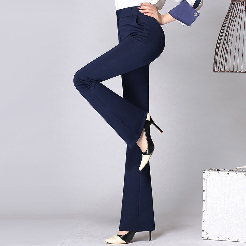 Straight Flared Trousers Are Tall And Thin OL Women's Trousers