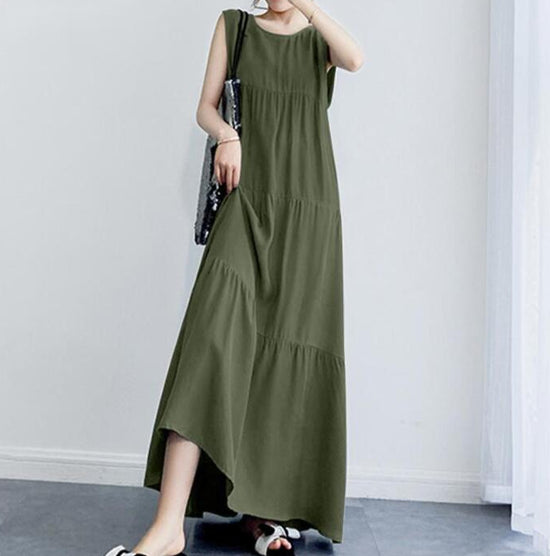 Artistic Temperament Cotton And Linen Casual Dress