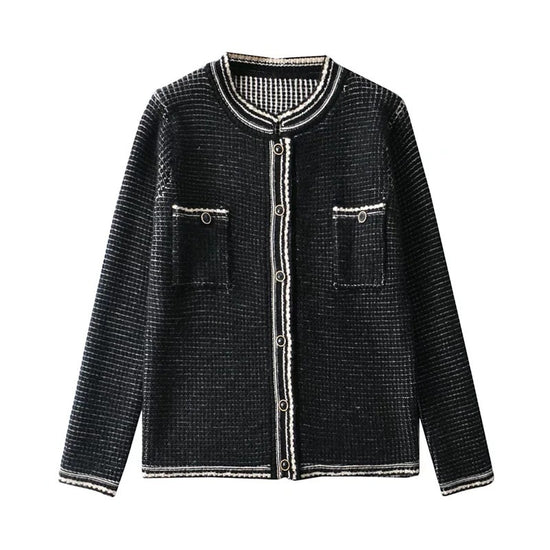 Temperament Commuter Ladies Style Fleece Knit Cardigan