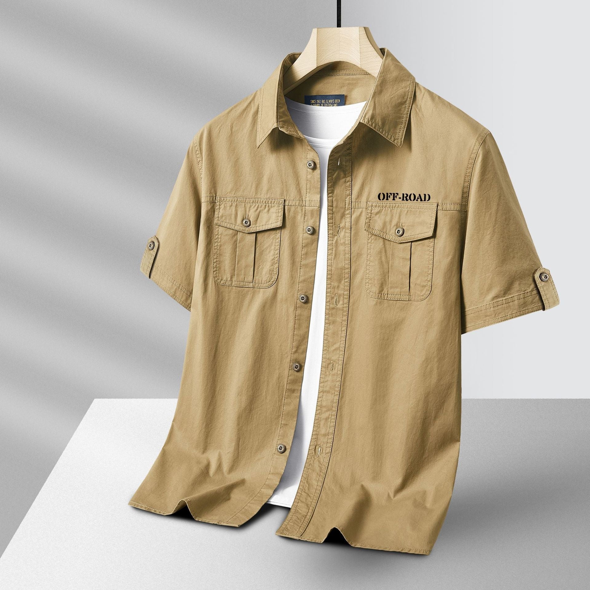 Cotton Short-sleeved Shirt Men's Shirt