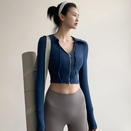Autumn And Winter Yoga Jacket Running Quick-drying Long Sleeve