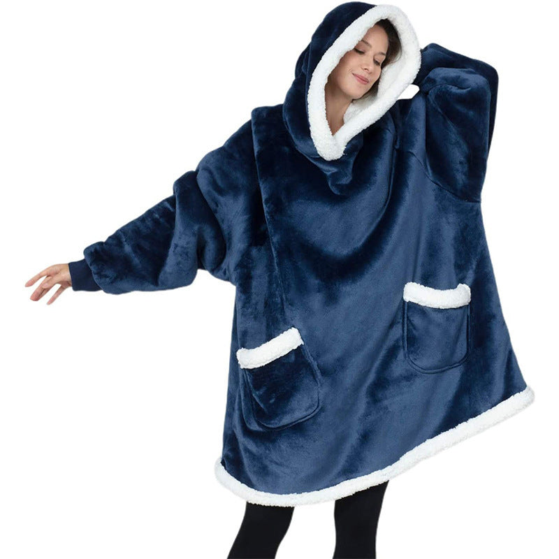 Winter TV Hoodie Blanket Winter Warm Home Clothes Women Men