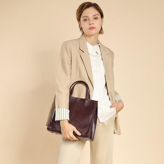 Retro Satchel Large Capacity Women's Tote