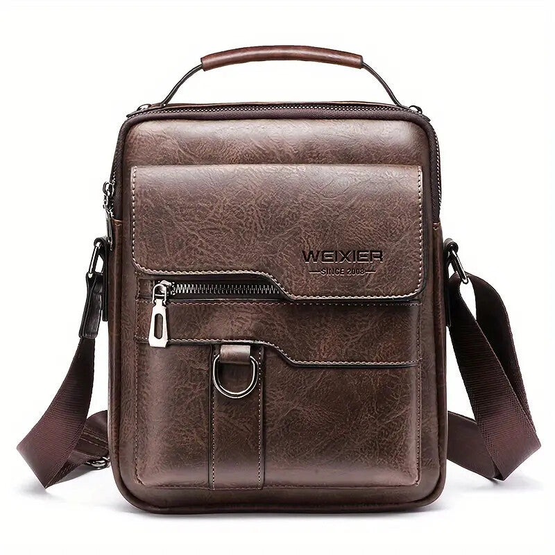 Men's Crossbody/Single Shoulder Retro Trendy Textured Bag