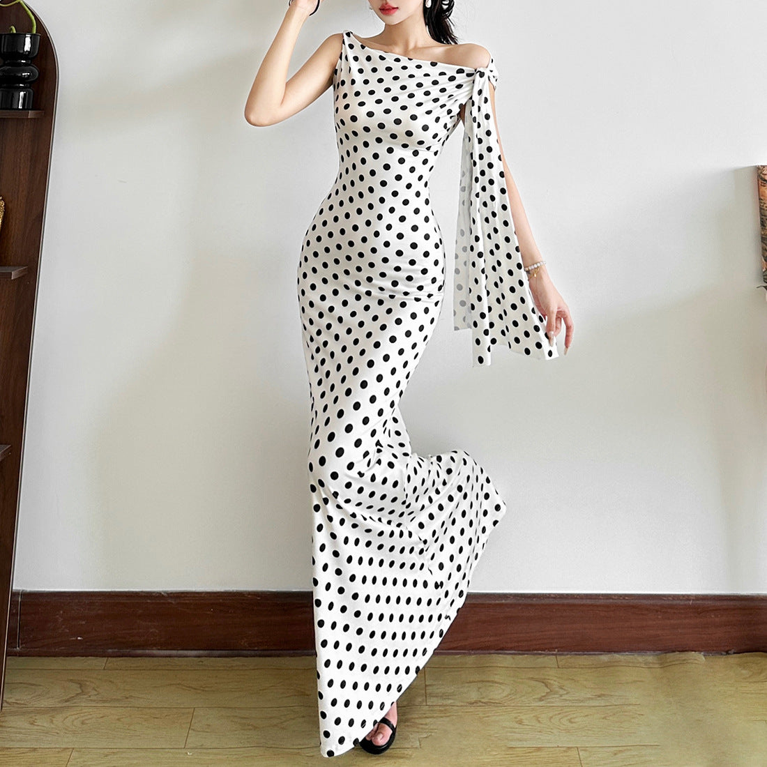 Women's Clothing French Sexy Elegant Slim-fit Sheath Dress