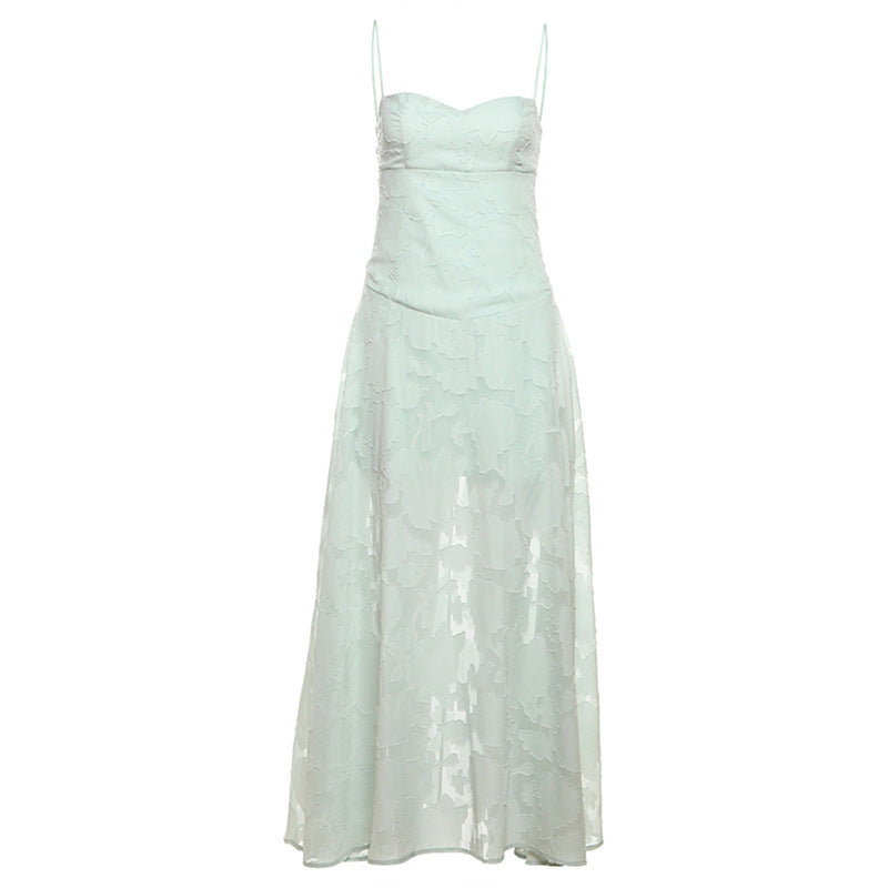 Women's Clothing Backless Seaside Vacation Spaghetti Straps Dress