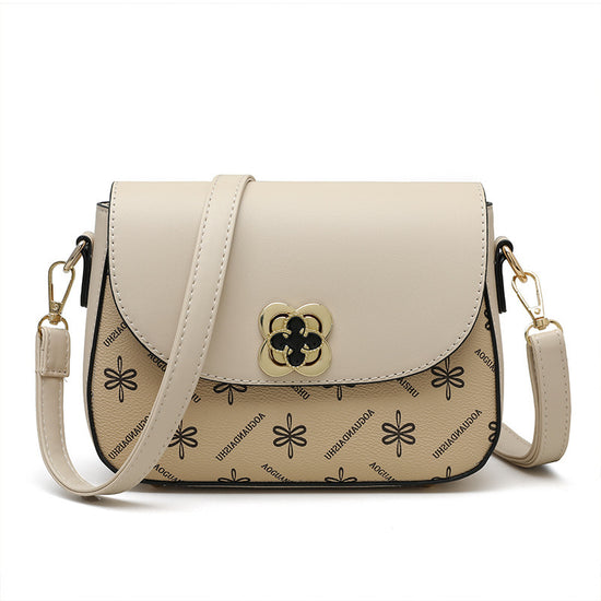 Women's Printed Contrast Color Small Bag