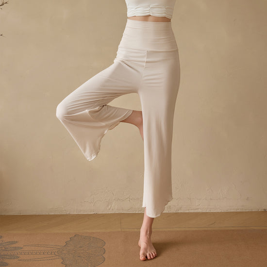Women's Loose Cropped Solid Color Sweatpants