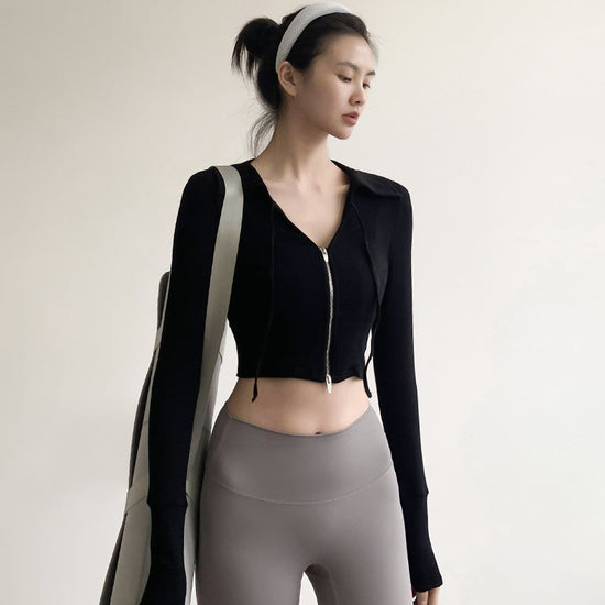 Autumn And Winter Yoga Jacket Running Quick-drying Long Sleeve