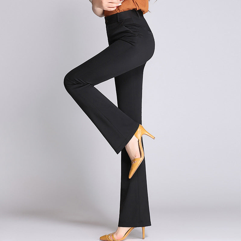 Straight Flared Trousers Are Tall And Thin OL Women's Trousers