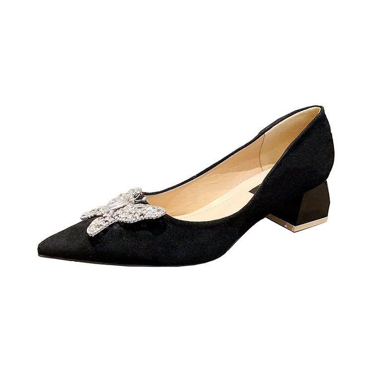 High Heels Design Sense Niche Temperament Elegant Thick Heel