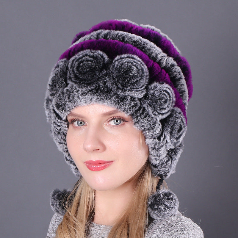 Warm And Thick Earmuffs Knitted Woolen Hats