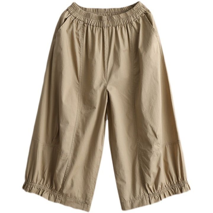 Plus Size All-matching Youthful-looking Wide-leg Pants