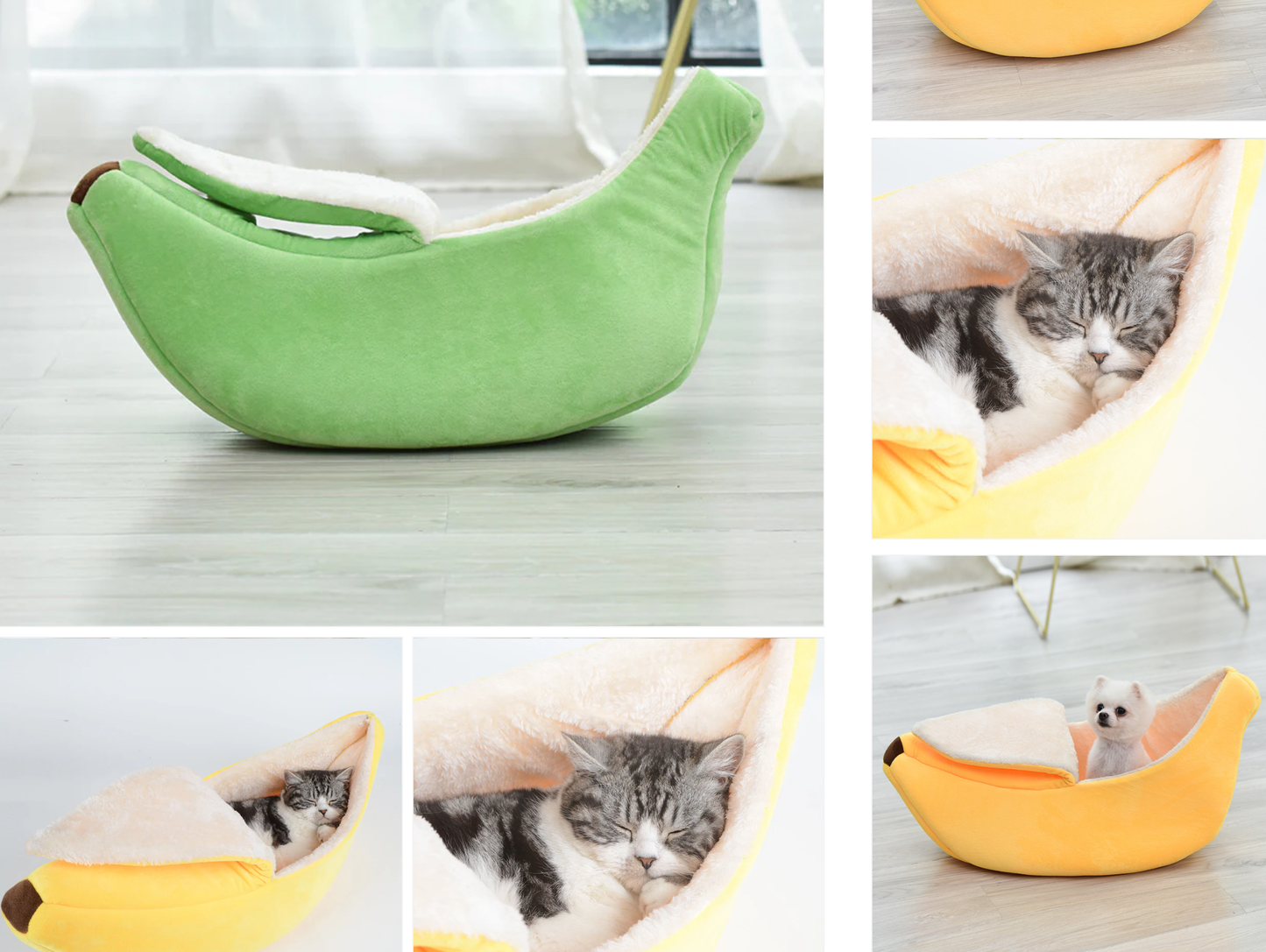 Removable And Washable Round Long Hair Cat's Nest Four Seasons Universal Banana Dog's Nest