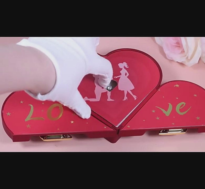 Love Jewelry Box Double Open Gift Box